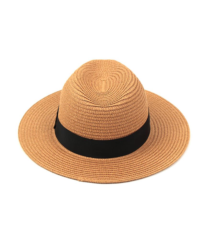Yunibeosyeolkemiseuteuli Black-Metal Summer Beige Fedora