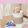 Cotton Woven Rope Storage Basket With Handles For Dirty Clothes Storage Use Home
