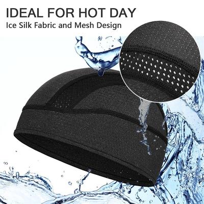 2pcs/set Summer Sun Protection Combination Pack Mesh Breathable Cap and Elastic Knitted Arm Cover Sports Running Hiking Cycling