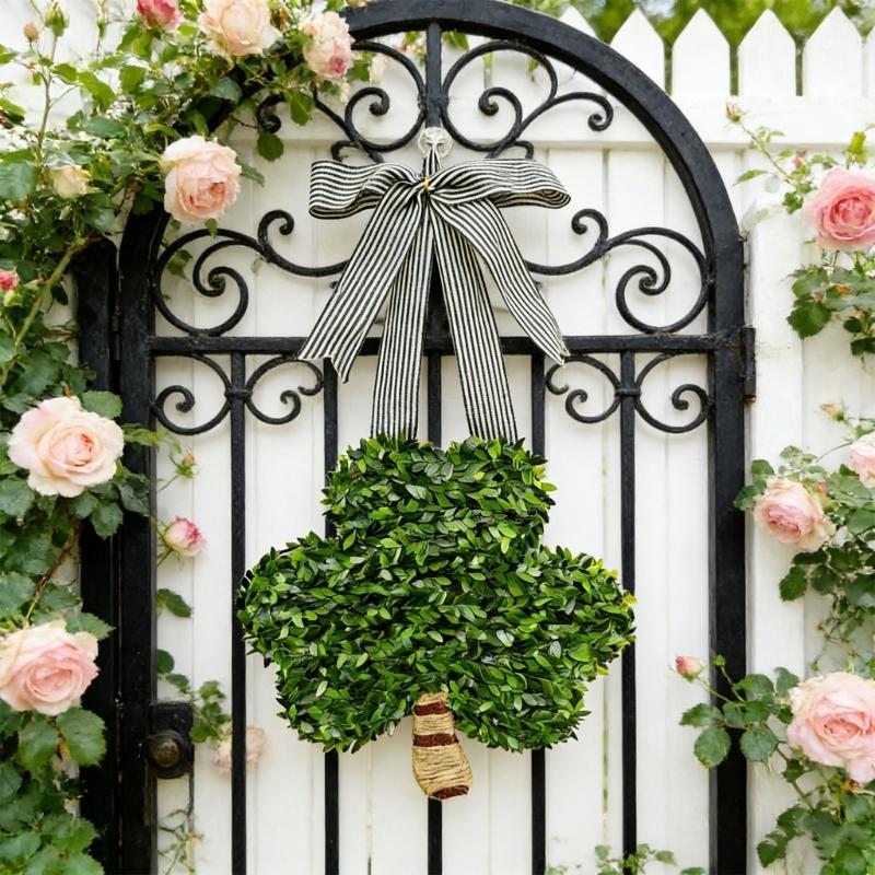 Durable Faux Clovers Metal Frame Ideal for . 's Day In Parties or Classrooms