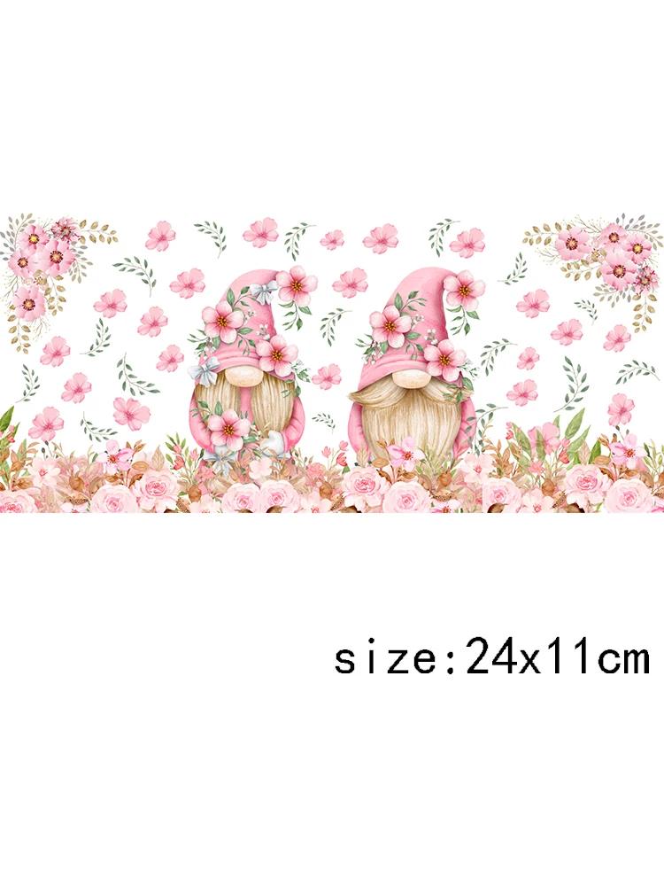 LETOP 1pcs 16oz Colorful Flower Cowboy Boot Moon Hat Tumblers Waterproof Transfer Stickers UV DTF Cup Wrap Transfers