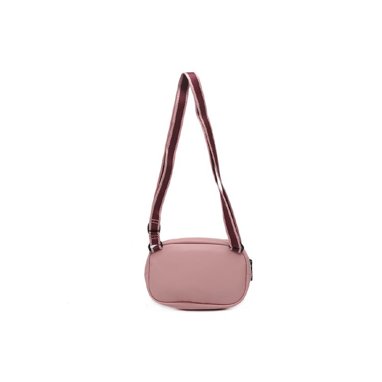 Puma Core Color Block Zipper Closure Fabric And Synthetic Leather Shoulder Bag Women Shoulder Bag Pink 077391-03