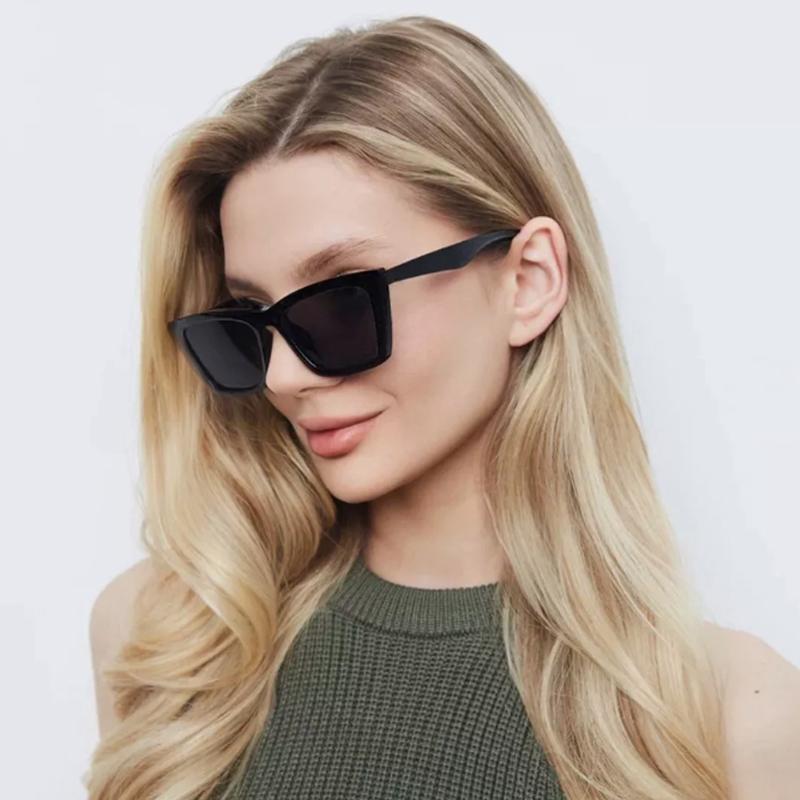 Protective Glasses 3pcs Fashion Women Cat Eye Sunglasses Simple Style Sun Glasses Female Black Lens Design UV400 Driving Eyewear