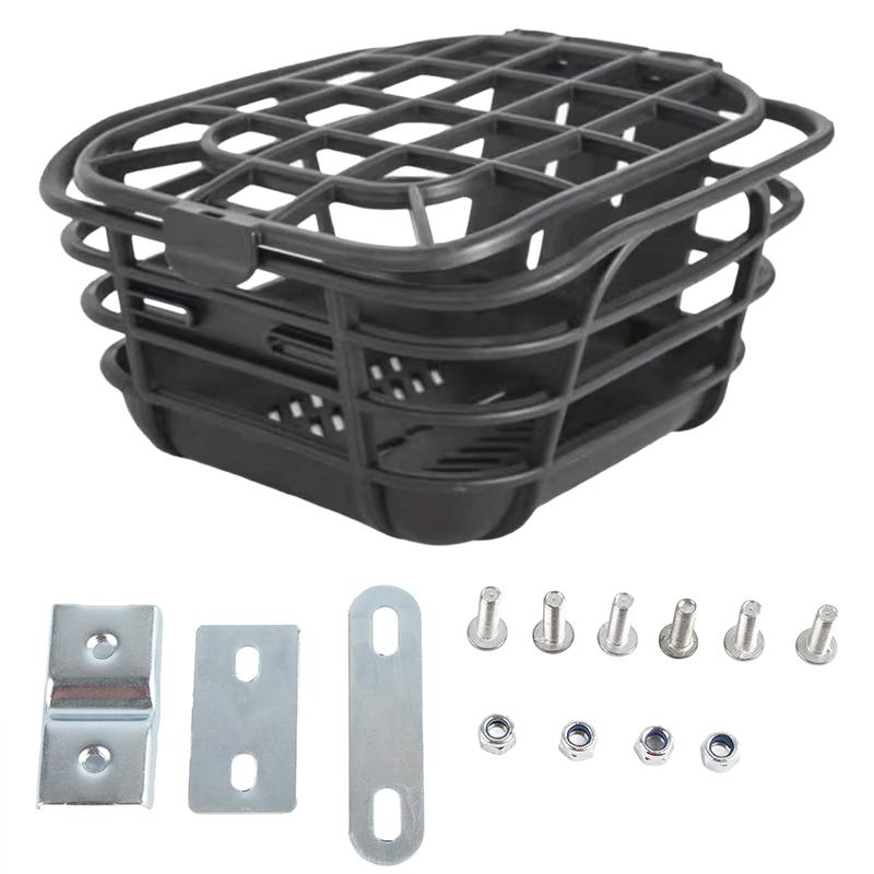 Universalus dviračio priekinis krepšys - Atsparus deformacijai plastikinis krepšys elektriniams dviračiams ir įprastiems dviračiams