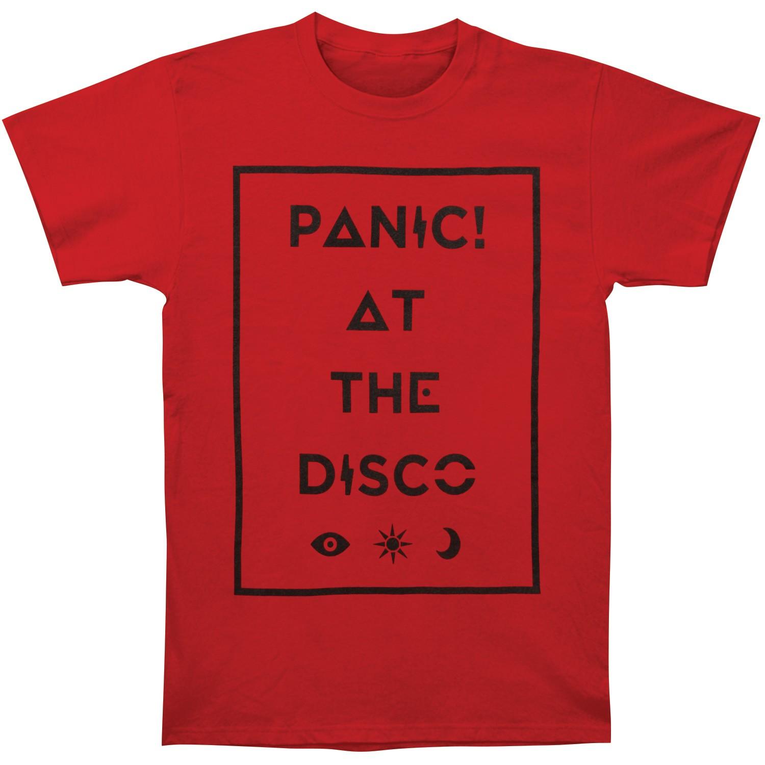 Men s Panic! At The Disco PATD Box Icons Tee Slim Fit T-shirt Medium Cardinal S