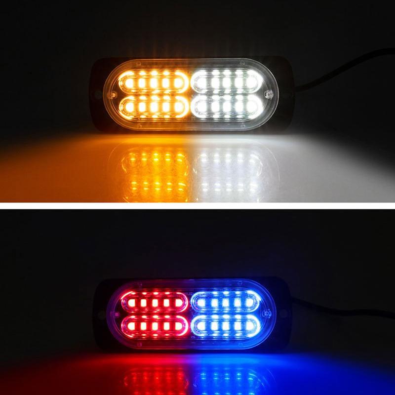 Universal 20Led Dc12-24V Warning Lights Beacon Emergency Hazard Marker Grille Lamp Bar Tow Truck Trailer Flashing Strobe Lamp