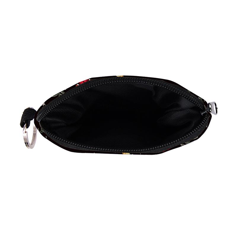 Barevná peněženka na mince s potiskem hub, voděodolná, přenosná, držák na karty a pouzdro na klíče