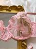 Kajano Sexy Embroidered Multi-color Mesh Lace Push-up Lingerie Set for Women