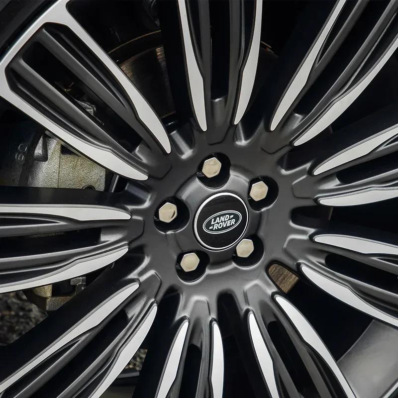4pcs 62mm Car Styling Car Wheel Center Hub Cap Covers Badge For Landrover SVR Discovery Velar Evoque Range Rover L322 L405 L320
