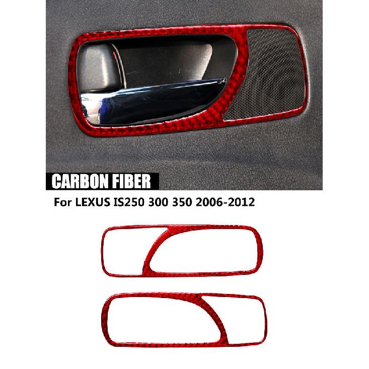 Pentru LEXUS IS250 300 350 2006-2012 Accesorii auto Interior Fibră de carbon Start Cercle TRC Comutator Wait Red Stickers