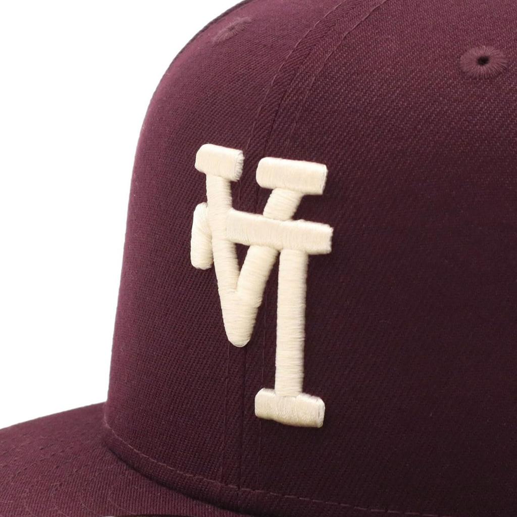 New Era 59FIFTY Los Angeles Dodgers Cap, ONSPOTZ Exclusive, LA Maroon, Size 7 3/8, 59Fifty Up Side Down, MLB Los Angeles Dodgers