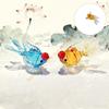Chinese Goldfishes Glass Sculpture With Good Fortunes Symbolism Perfect Decorative Gift For Wedding Festives Celebration 55KF