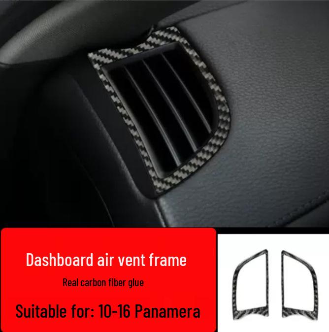 Porsche Panamera Interior Carbon Fiber Kit: Center Console, Steering Wheel, Gearshift & Door Trim