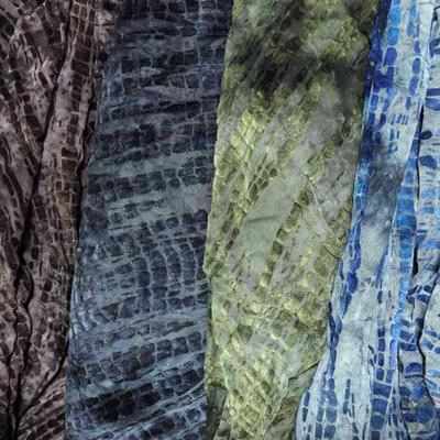 1 yard Tissu Brocart Jacquard Velours Extensible Multicolore Nigéria George Tissus d'Ameublement pour Robe Couture Vêtements DIY