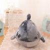 Cute Fat Shark Pillow Dolls Stuffed Soft Plush Whale Toys Kawaii Hug Fish Pillow Cushion For Birthday Xmas