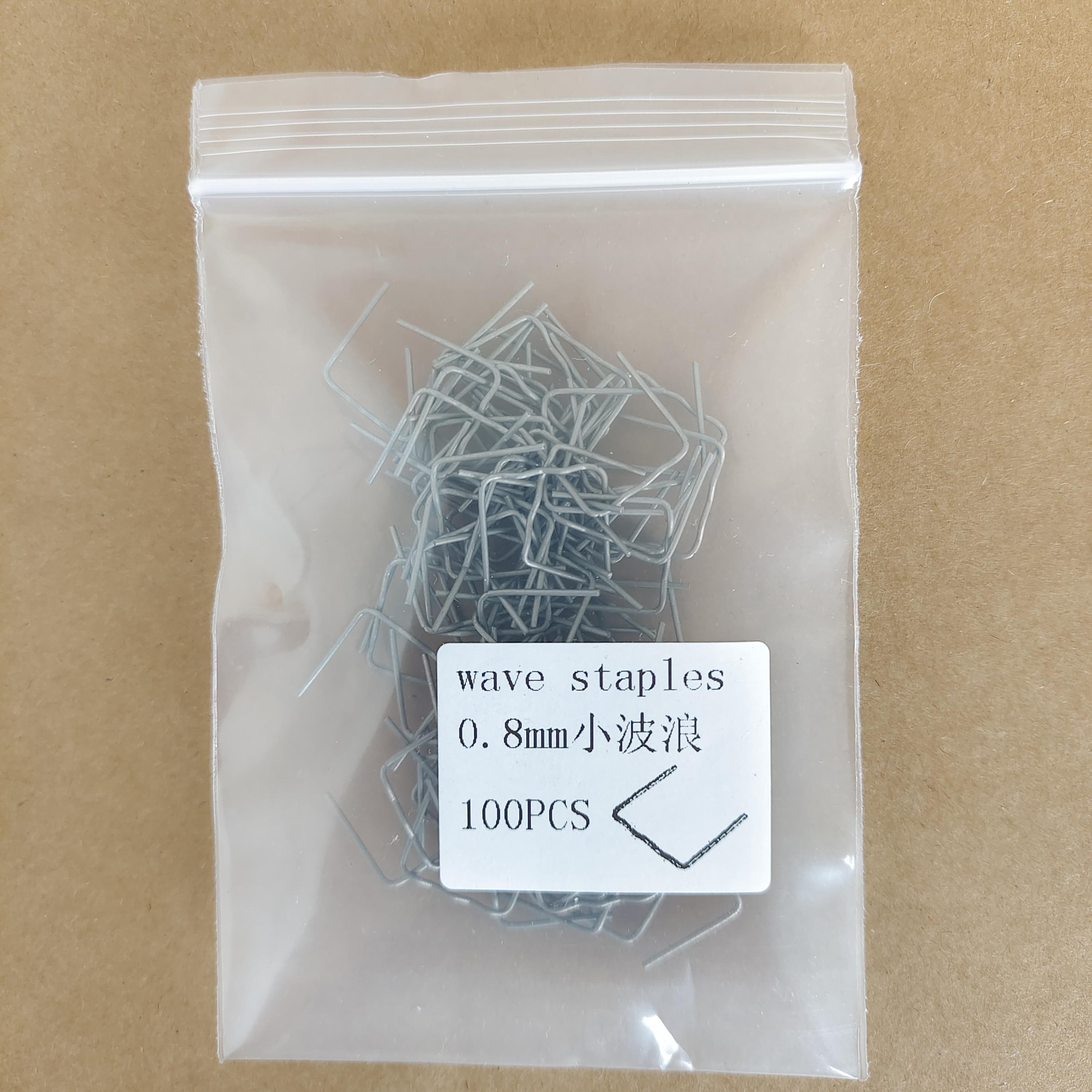 

100Pcs Plastic Welder Hot Stapler Standard Pre-cut Corrugated Staples Bumper Body Repair 0.8/0.6mm Stainless Steel Welding Tools