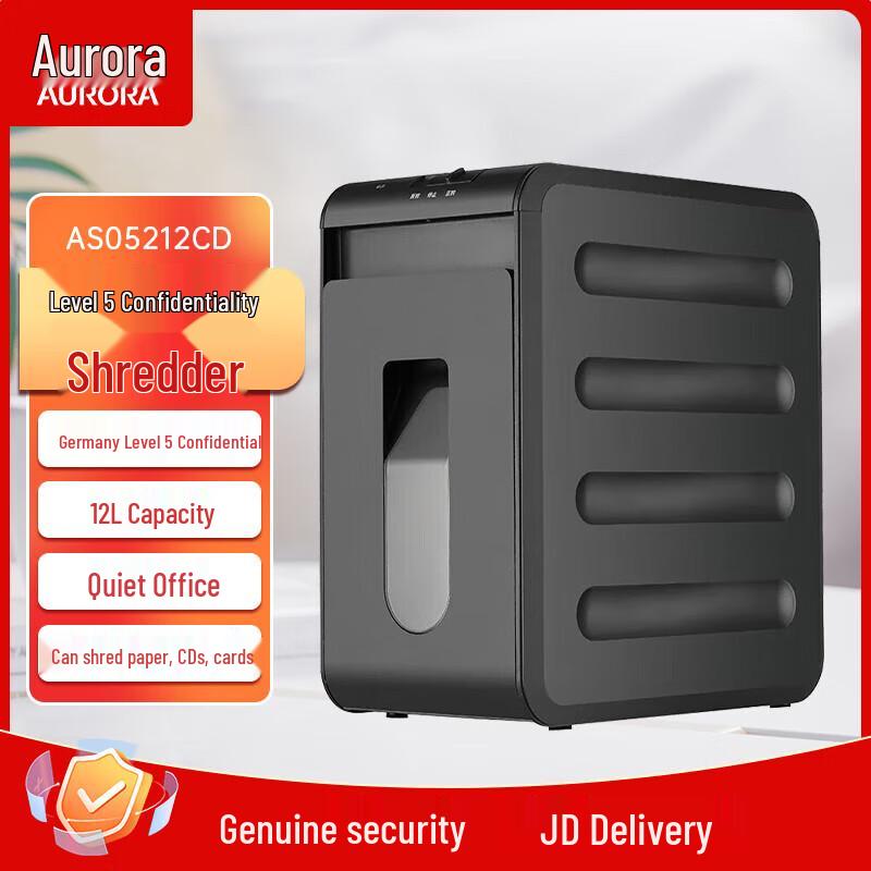 

Aurora AS05212CD 5-Level High-Security Micro-Cut Shredder CN plug (adapter included)