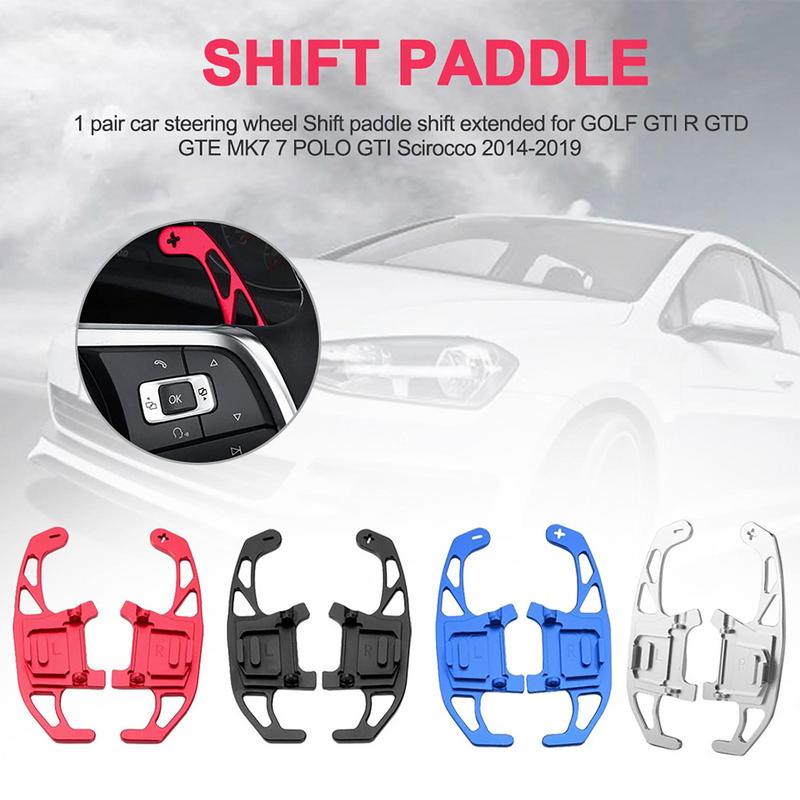 Car Steering Wheel Paddle Shift Extend Extension Shifter Aluminum Accessories For GTIs GOLF R GTD GTE R-line MK7 2014-2025