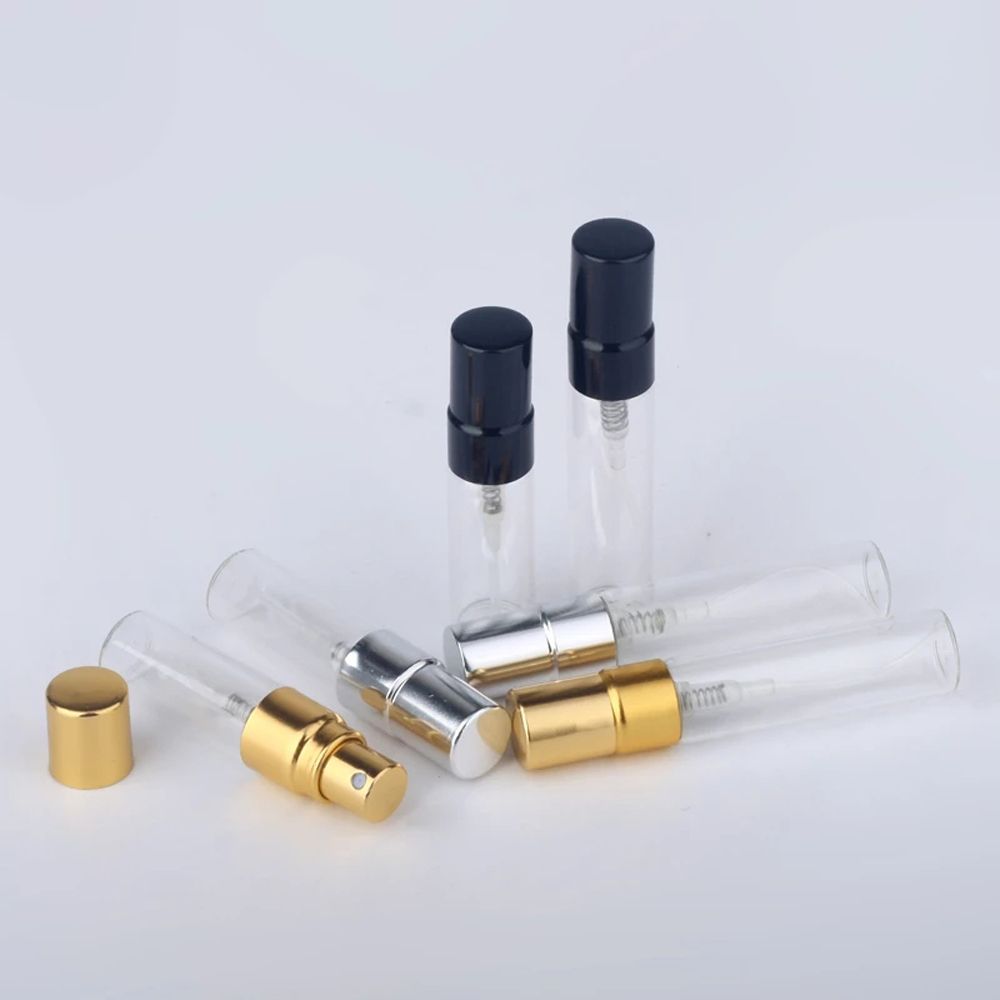 Sample Vials Transparent Perfume Atomizer Cosmetic Container Refillable Glass Bottle Spray Bottle