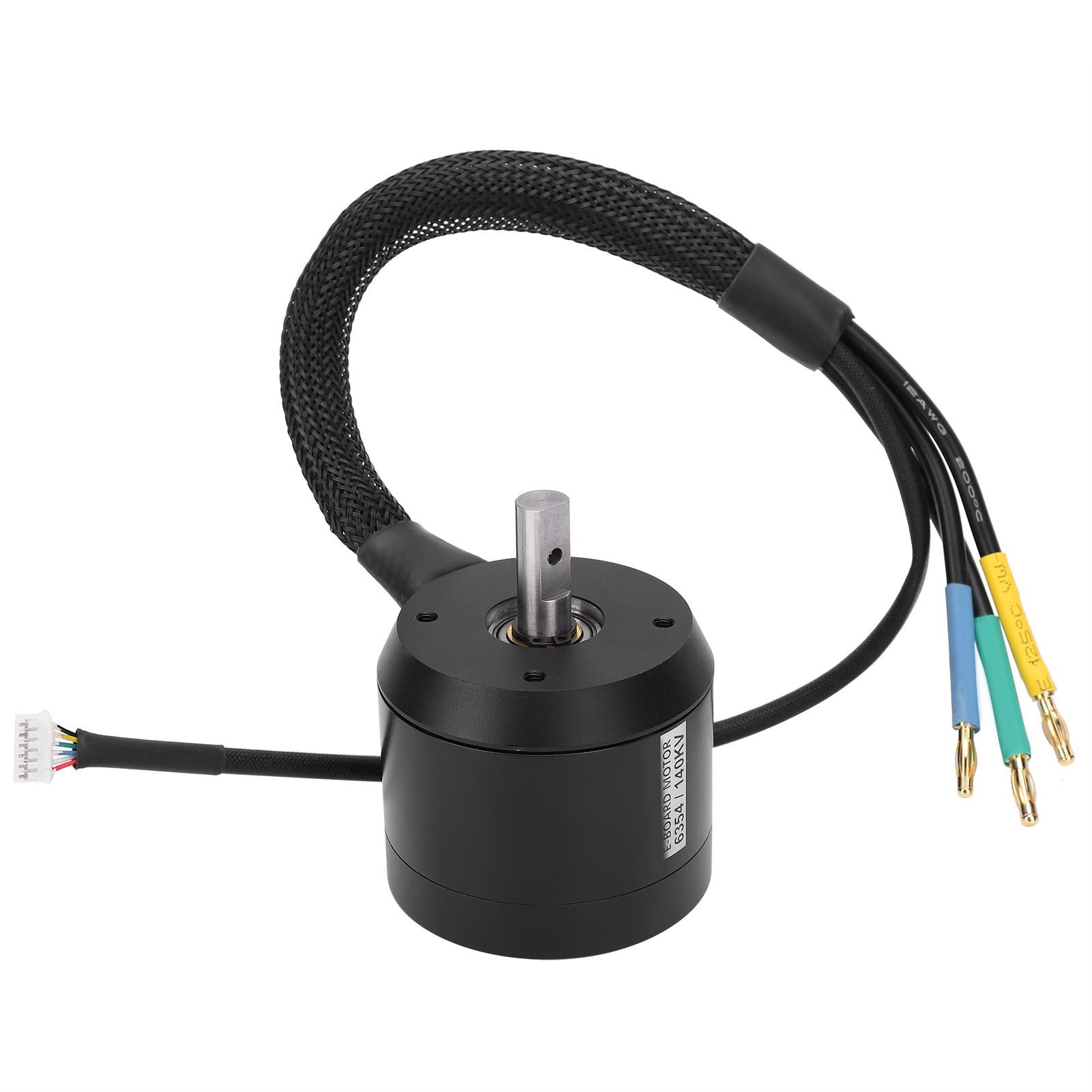 

Безколекторний двигун постійного струму для електричного скейтбордингу DC36V 6354 140KV 2450W Клемний роз єм