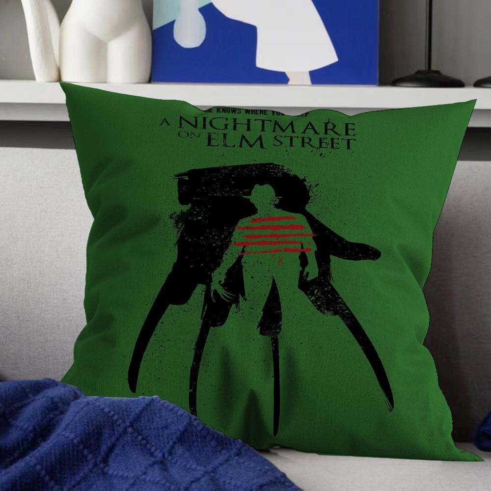 Nightmare Elm Street Freddy Kissen Anime Kissen Sofa Bett Kopfkissenbezug Kissenbezug 45x45 cm Mode