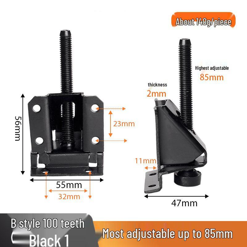 Adjustable Metal Leveling Feet for Furniture, Anti-Slip Pads for Uneven Floors, Height Adjustment for Cabinets