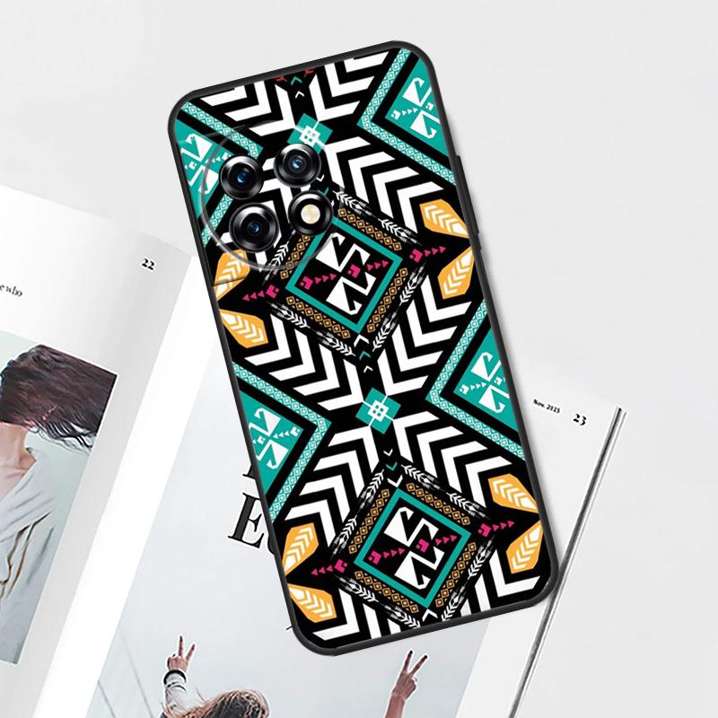 Tribal Aztec Geometric Colour Case For OnePlus Nord CE 5 2 3 4 Lite N30 OnePlus 11 12 13 15 13T 13R 10T 12R 9 10 Pro Cover
