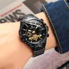 Forsining Automatic Mechanical Men Wristwatch Hollow Sport Male Luxury Tourbillon Watch Independent Seconds Dial Wristwatch