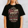Custom Birth Month Year Girl T Shirt, I Was Born With A Fire In My Soul Tee, Funny Birthday Shirt For Women, Personalized Month Year Gift