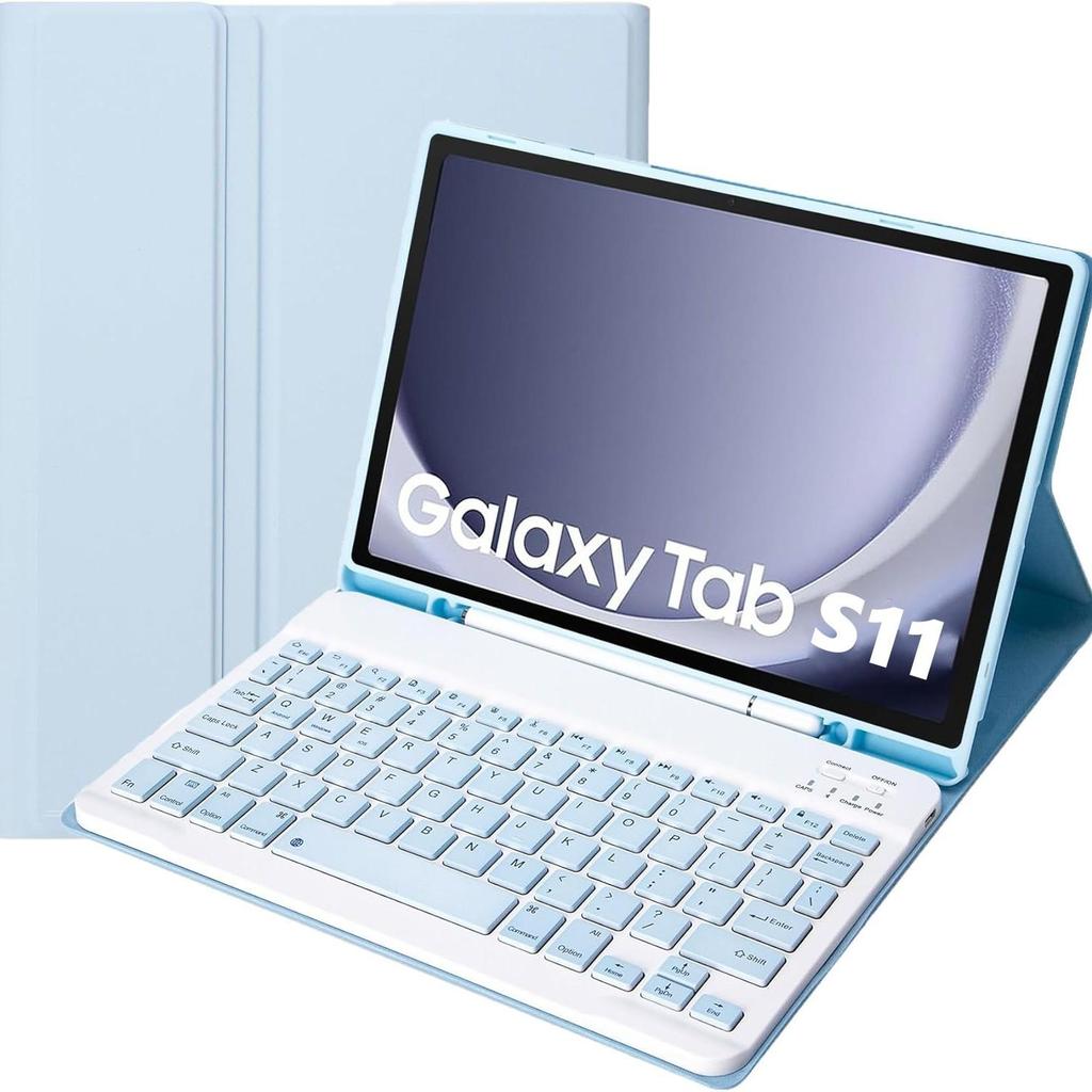 Galaxy Tab S11 Bluetooth Keyboard Case with Magnetic Pen Slot - Spanish Version