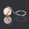 Animal Keychain Tiger Wolf Double Side Glass Ball Key Chain Key Ring KeyChain