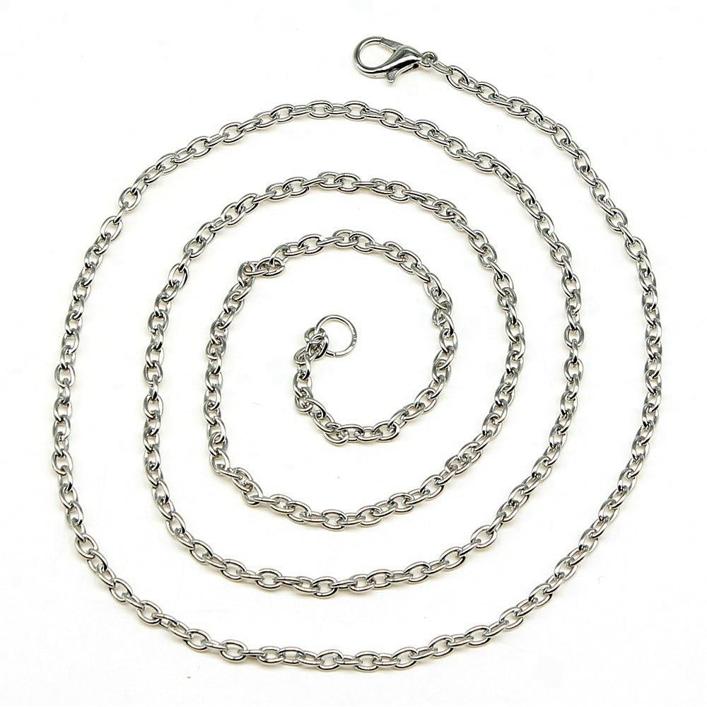 

5 шт., ожерелье, цепочка, ювелирные компоненты, аксессуары, родиевый цвет, железо, 70 см