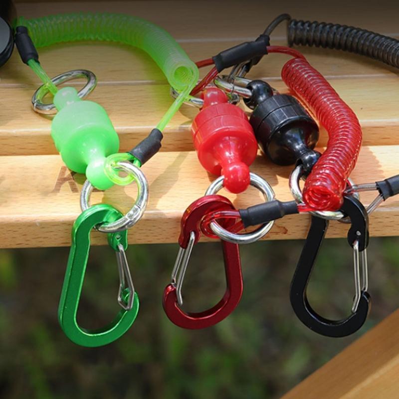 Secure Tool Holder Magnetic Carabiner Elastics Cord for Hiking Accessories Quickly Release Mechanism