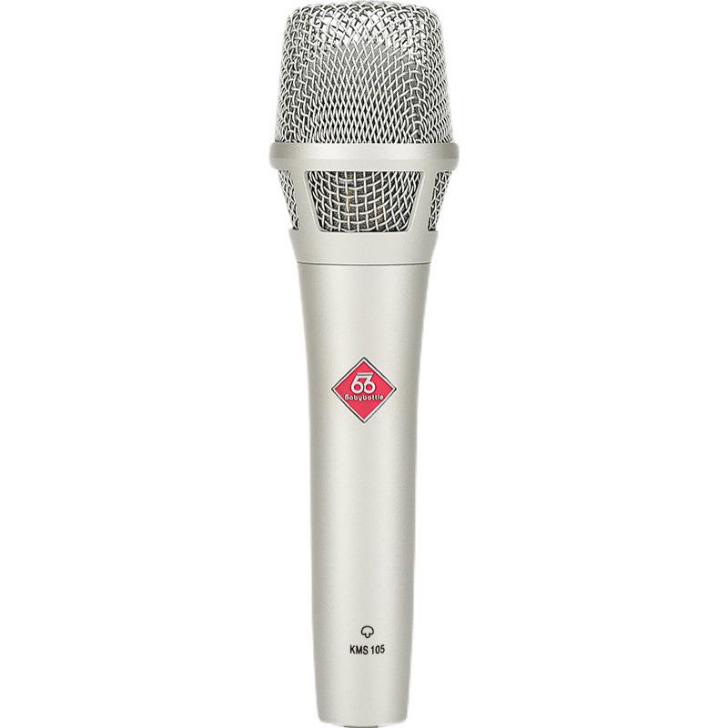 

BabyBottle KMS-105 Handheld Condenser Microphone for Professional Live Streaming & Singing on Mobile & Computer шампанского/золотой