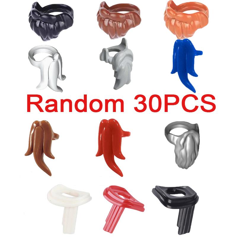 MOC City Building Blocks Procurement Products Body Character Accessories Colorful Hair Mini Bricks Compatible Toys Gift K075 DIY