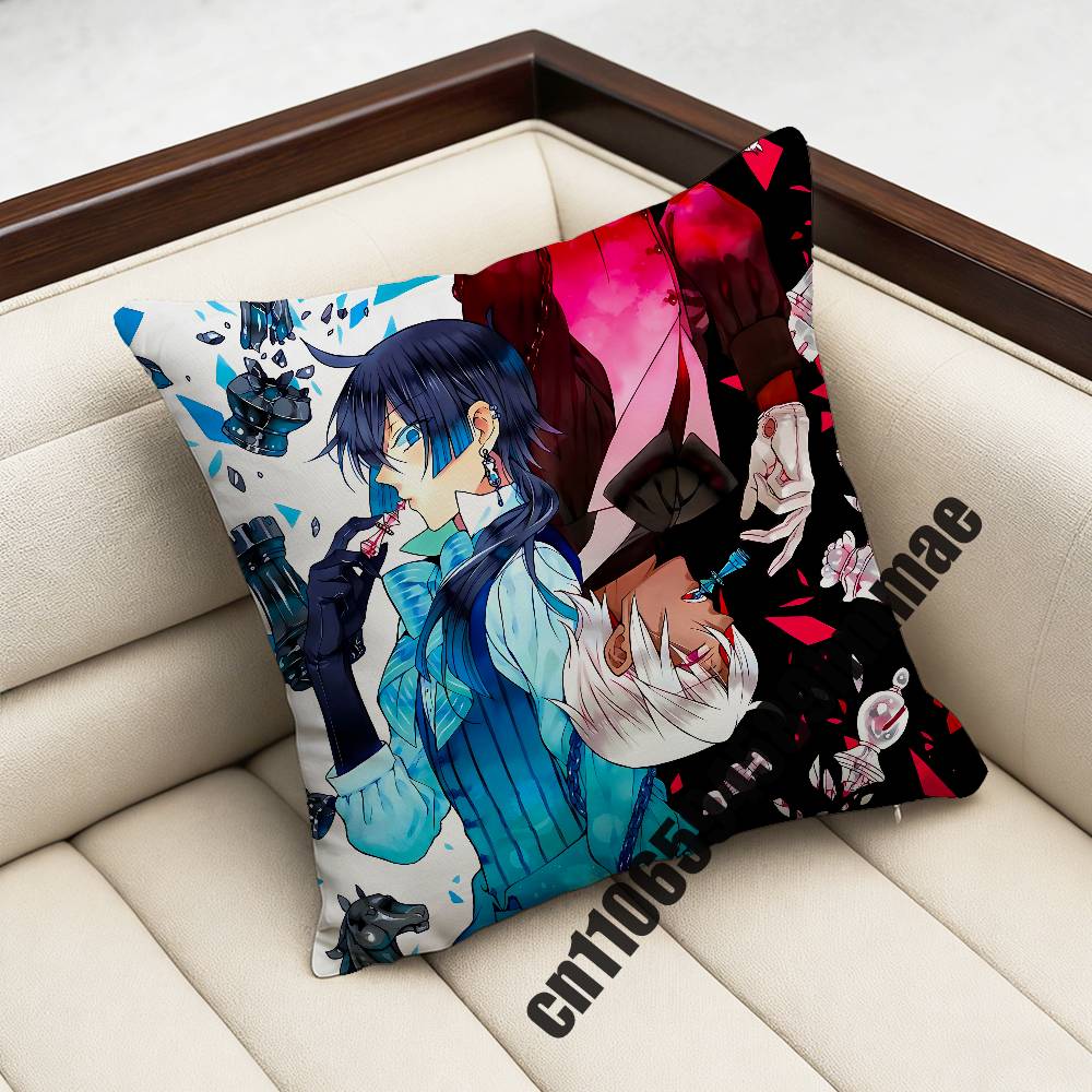For The Case Study Of V-Vanitas Noe Archiviste Throw Pillow Case Sham 45X45Cm 40X40Cm Square Car Pillowcase Pad Cushion Cover