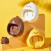 Cartoon Toothbrush Holder Wall-mounted Punch-free Toothbrush Rack Bathroom Accessories