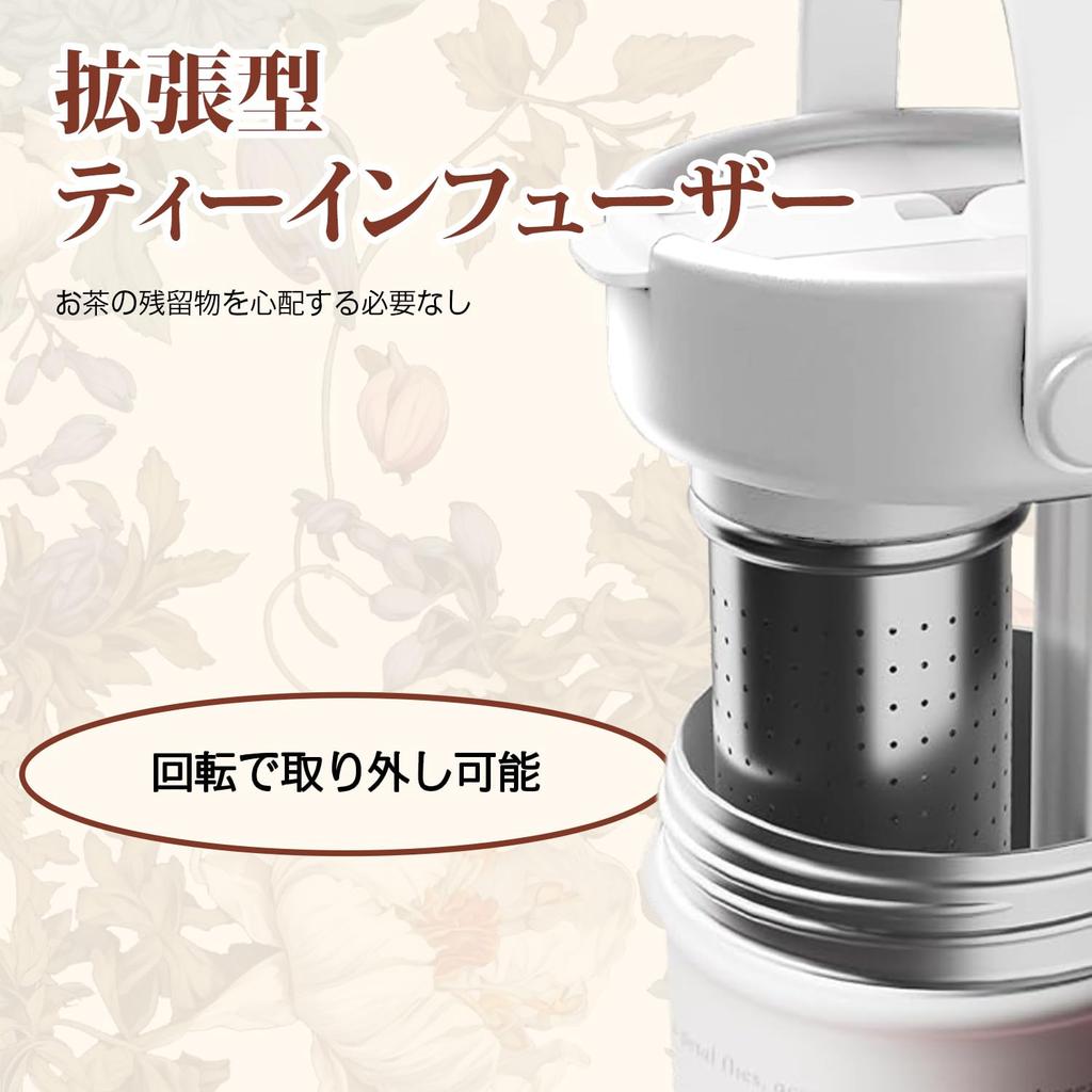 GOOM 600ml Láhev na vodu z nerezové oceli 316 s víčkem, Izolovaný termohrnek, Vakuově izolovaný, Nepropustný, Vícevrstvá konstrukce, s víčkem, popruhem,