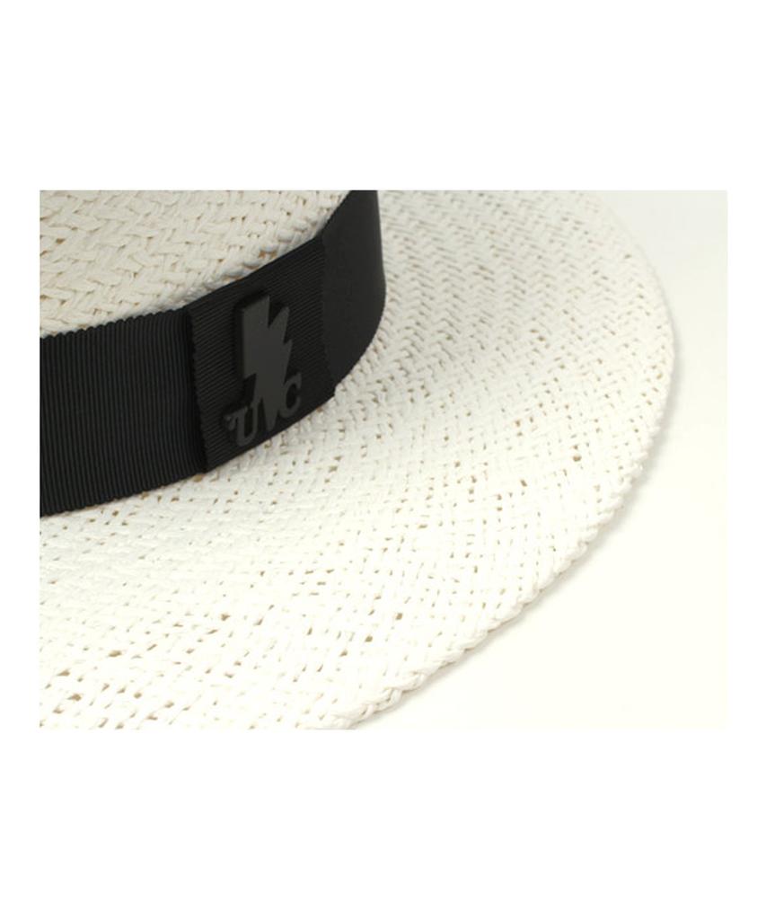 Yunibeosyeolkemiseuteuli Black Line White Panama Hat Panama Hat