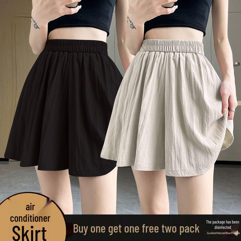 High-Waisted Wide-Leg Air Conditioning Shorts Skirt - 2026 Summer Collection: Petite, Slimming, Casual Two-Piece Set.