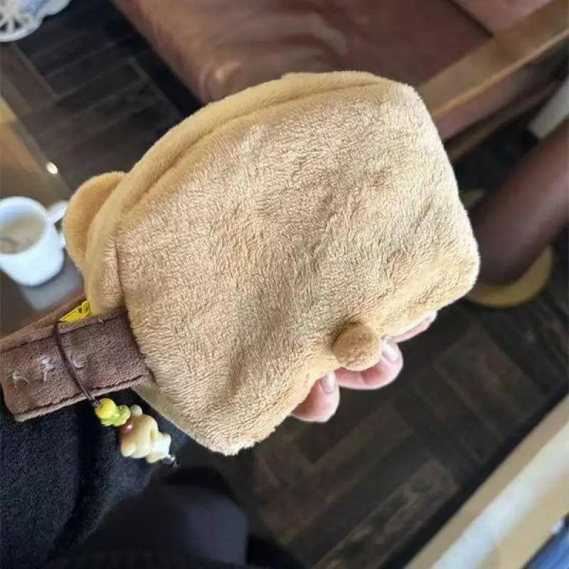 Rilakkum Japanese-style Cute Sundry Storage Bag Cartoon Bear Large-capacity Cosmetic Bags Portable Polaroid Storage Bags Gifts