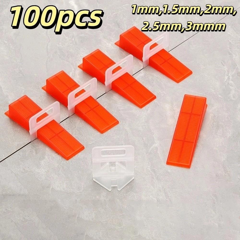 100pcs Thickened Ceramic Leveler DIY Flooring Wall Level New Locator Spacers  Tile Laying