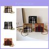 Chic Retro Plaid Mini Shoulder Bag For Kids Stylish Chain Crossbody Purse In Red Black And Khaki