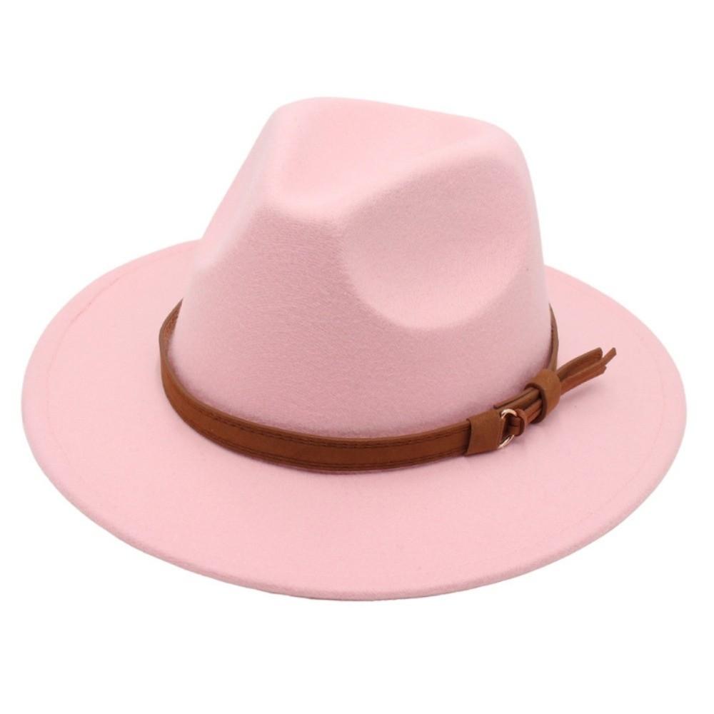 Felt Top Hat Tibetan Style Jazz Fedora Hats New Roll Brim Cowgirl Cap Outdoor Riding