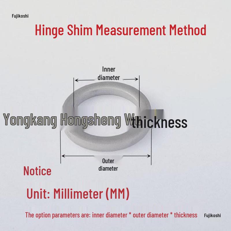 Anti-theft Stainless Steel Door Hinge Shim with Thickened Round Non-standard Flat Washer