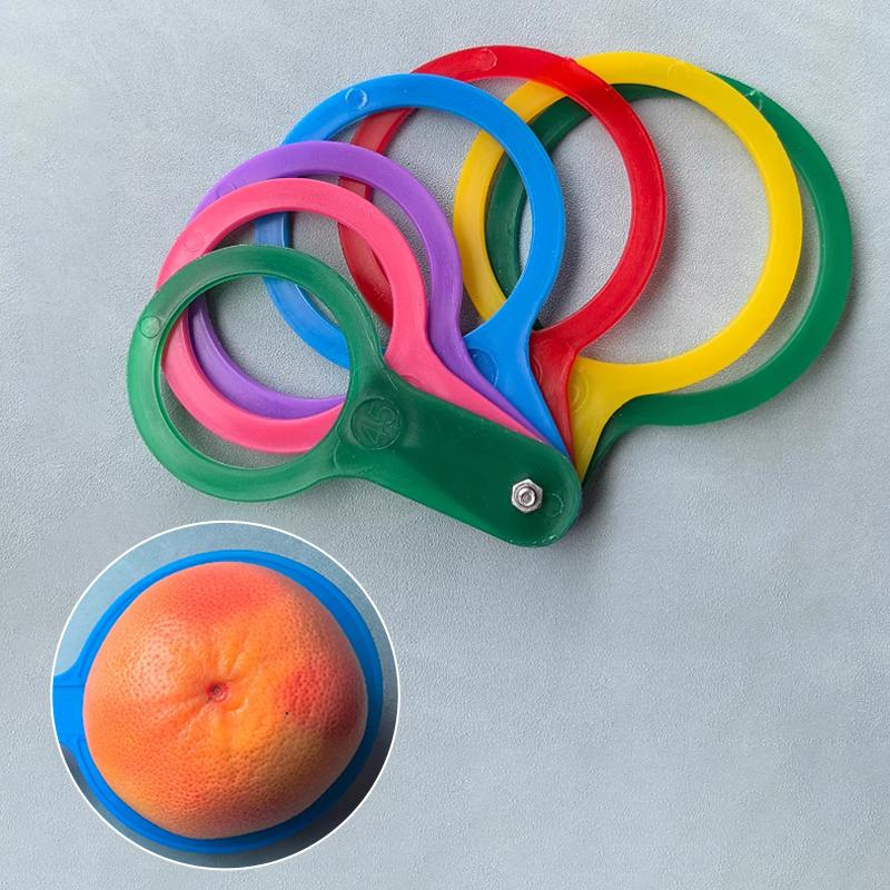 13 Piezas 30-120 Mm Plástico Fruta Medición Diámetro de la Tapa Calibres Círculo de Medición Regla Herramienta de Medición de Tamaño Equipo de Clasificación de Cítricos