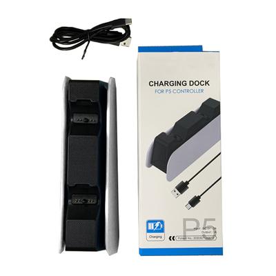 Controller Charging Station Smart Efficient Fast Dual Charging Dock with LED Indicator for PS5 Black White