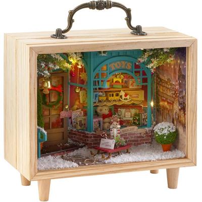 Puppenhaus Handgefertigtes Bausatz Set Miniatur Kleine Holzkasten Serie 2 Traum (t-FREAK) (K-009 Laden)