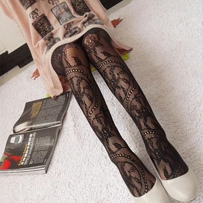 26 Styles Women Sexy Fishnet Pattern Jacquard  Leg Warmers Stockings Pantyhose Tights  Fancy Night Club S Dww19