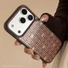 Gilt for IPhone 16 Mobile Phone Case 17promax Retro Plaid Bow 11 for IPhone 15 Leather Anti-fall